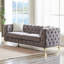 Canapés à compression, canapé Chesterfield moderne en velours de 82,5 pouces pour la maison