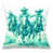 Bleu sarcelle pâle et vert menthe