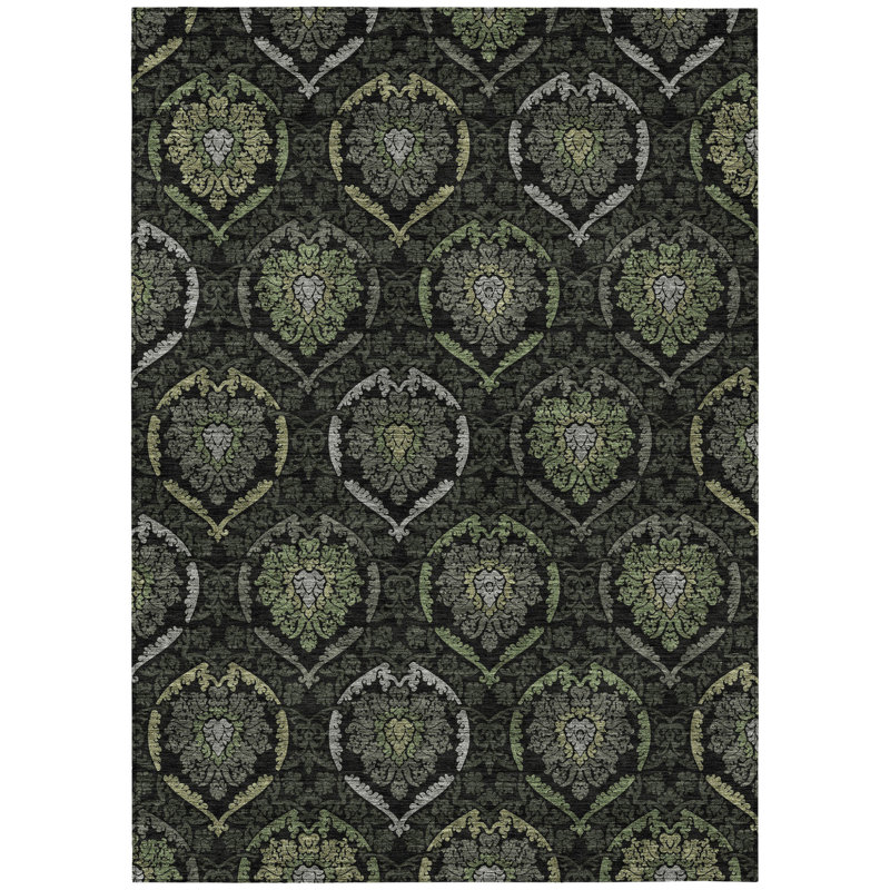 Tapis intérieur lavable 5 pi x 8 pi Medallion