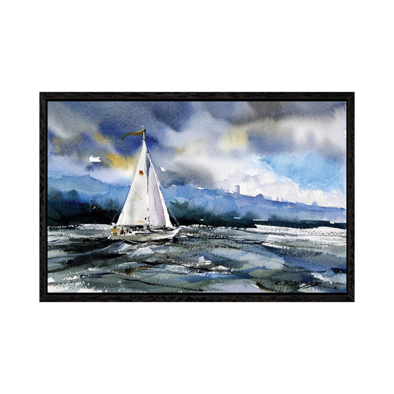 Heading In Master by Dean Crouser - Painting on Canvas, Black Framed, 66.04 cm H x 45.72 cm W