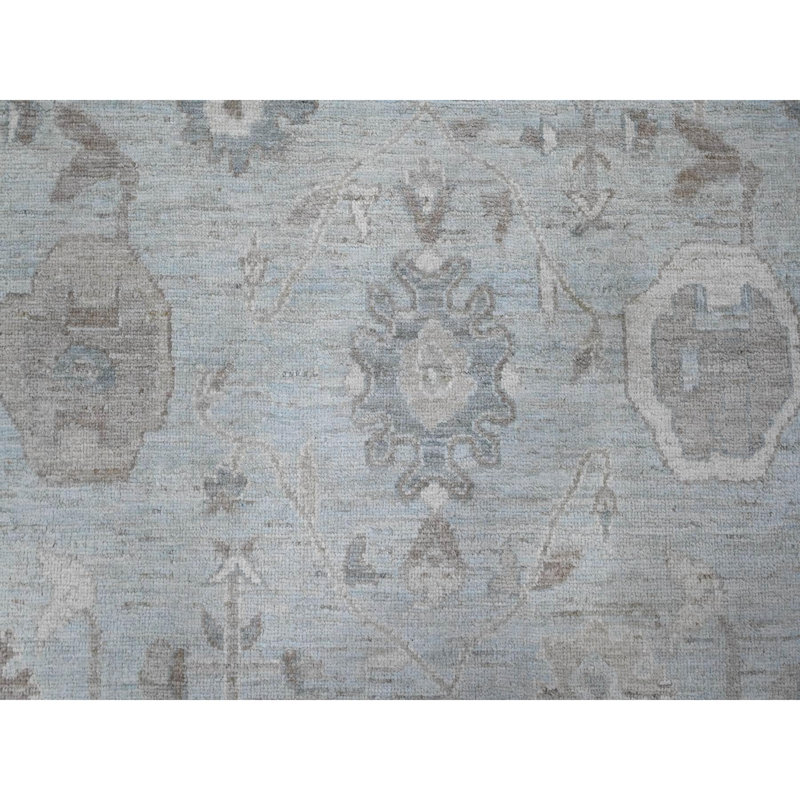 Tapis unique gris de 9 pi 2 po x 12 pi Lundon