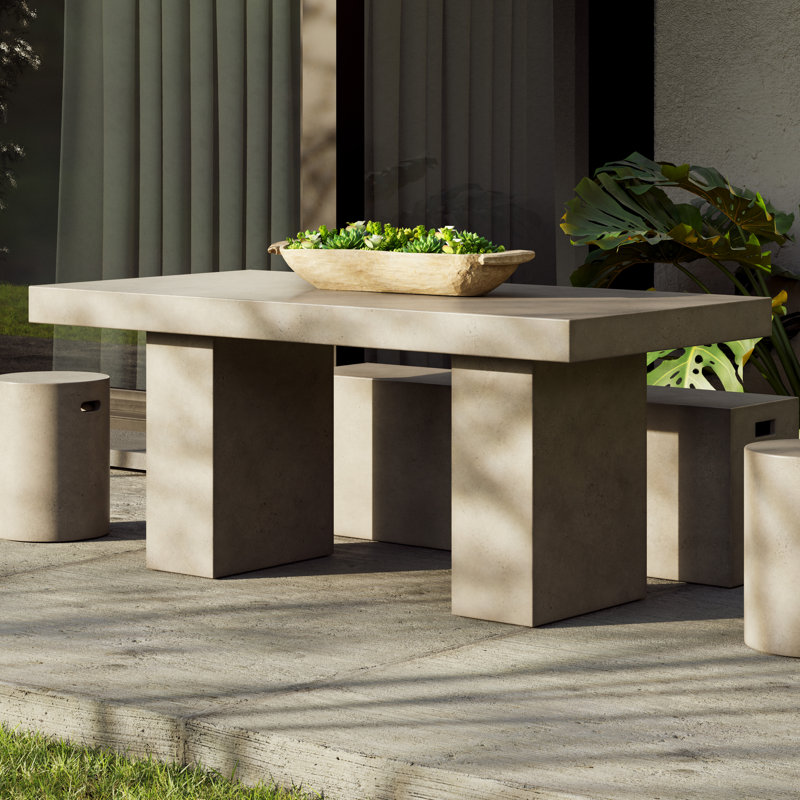 Table de salle à manger Kareen, Gris foncé, L 82,75 po x l 39,25 po, Table standard (hauteur de 30,5 po)