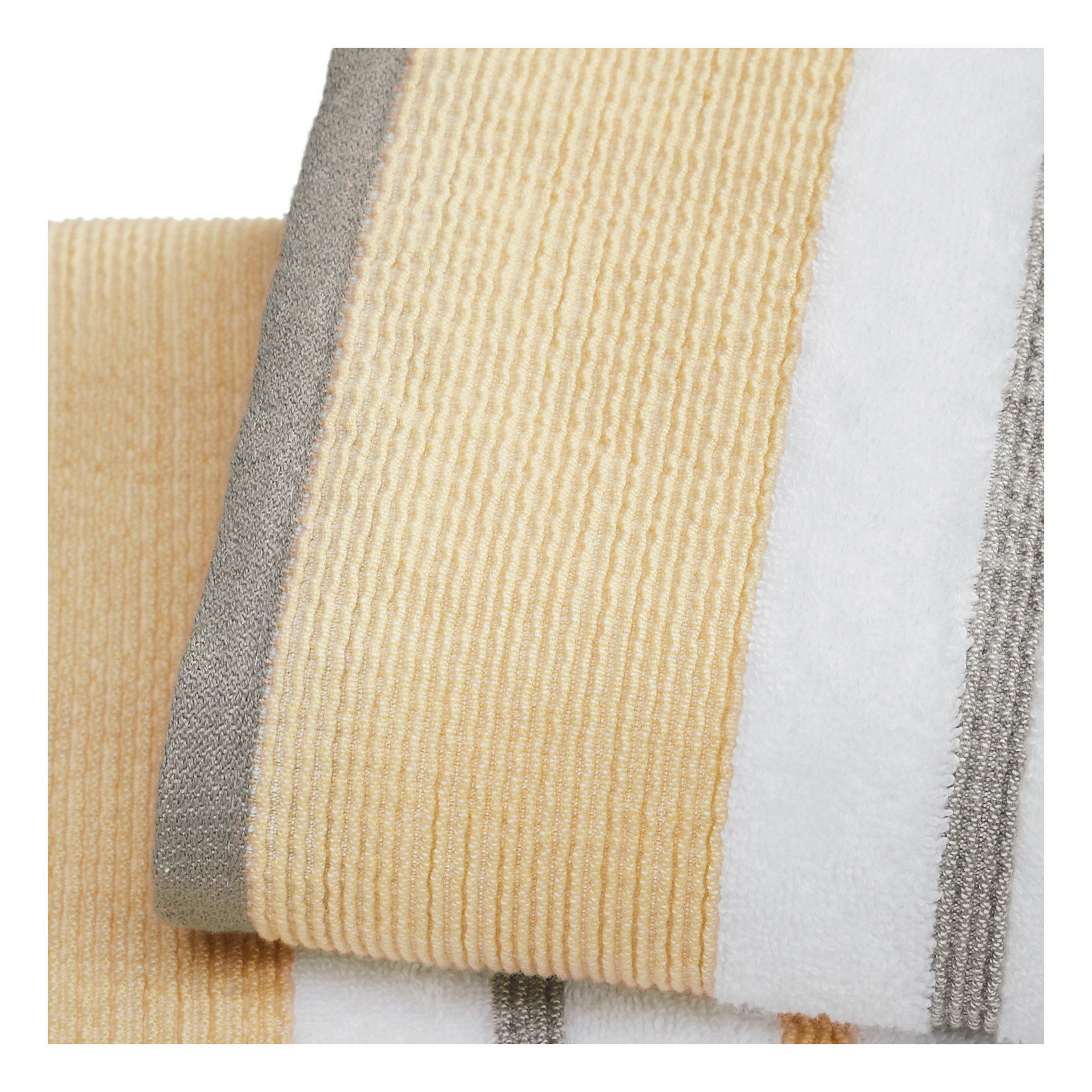 Deanthony Luxury Cotton Decorative, Gold/Gray, Bath Sheets - 2 Pack