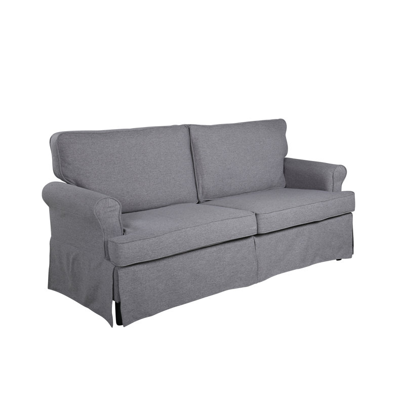 Renae 2 Seater Cotton Sofa, Grey