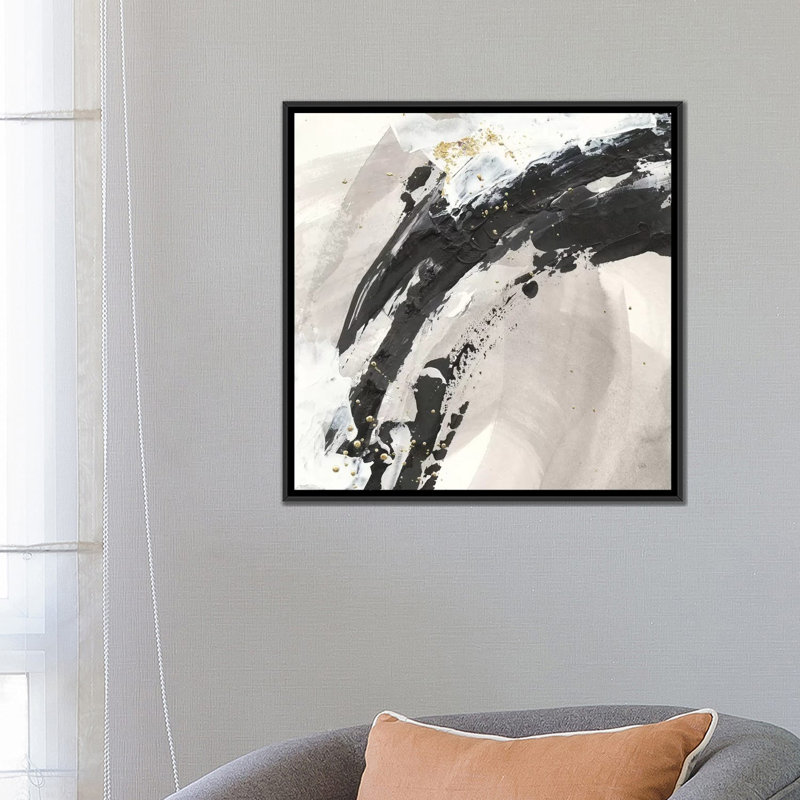 « galaxy i », reproduction sur toile, H 37 po x l 37 po x P 1,5 po, Toile avec cadre noir, Pas de tapis