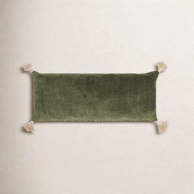 Tassels Reversible Throw Pillow