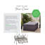 Chittum Outdoor 4 Seat PE Rattan Set & Coffee Table for Modern Boho Garden (Cover Included)-1281723801