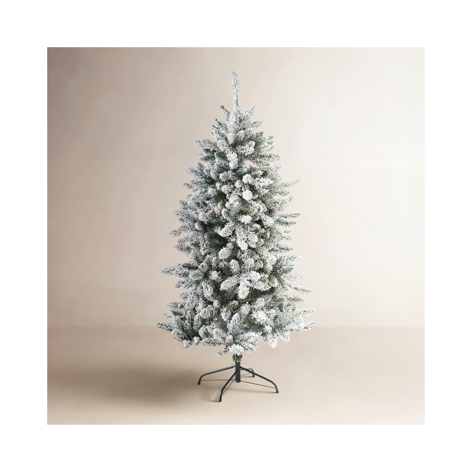 Lighted Artificial Fir Christmas Tree, 5' H