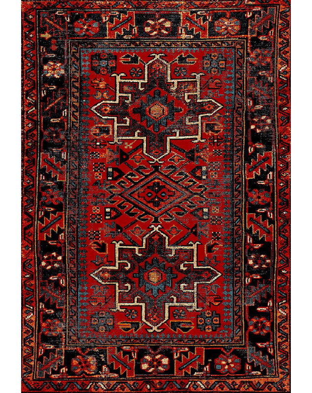 Kristina Moroccan Area Rug, Rectangle 61 x 91 cm