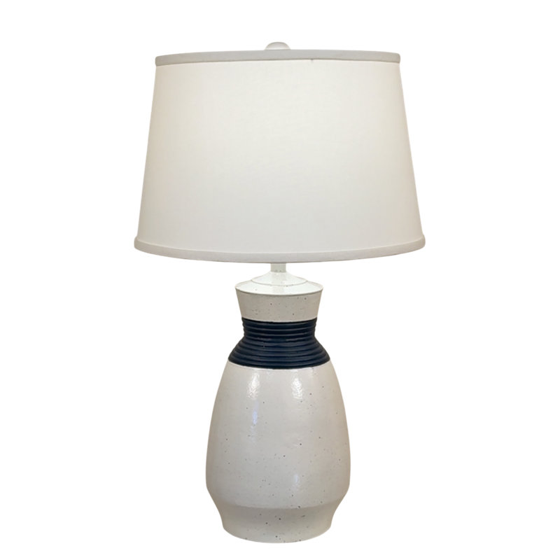 LAMPE DE TABLE VASTE NUDE / MARINE, Blanc / Bleu marine