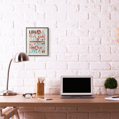 «Life Is a Song Inspirational Comic Book Word Design» par Ester Kay - art textuel sur toile