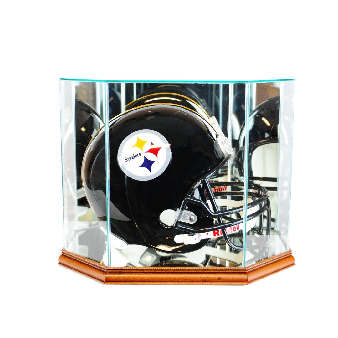Perfect Cases And Frames 14.5'' W 11'' D Football Glass Hat / Helmet Case Perfect Cases and Frames 