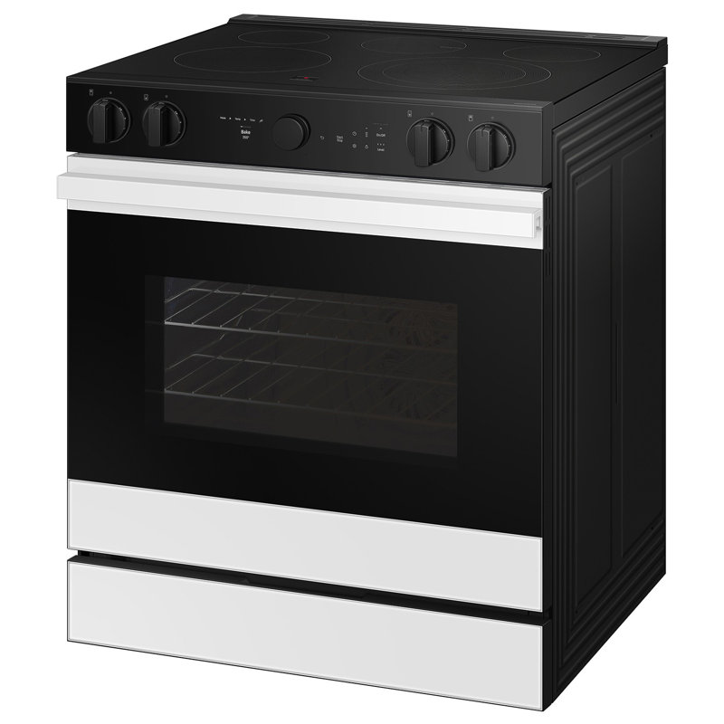 Samsung Bespoke Smart Slide-In Electric Range 6.3 cu. ft. with Smart Oven Camera, White