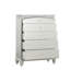 Commode 5 tiroirs Elsie en platine
