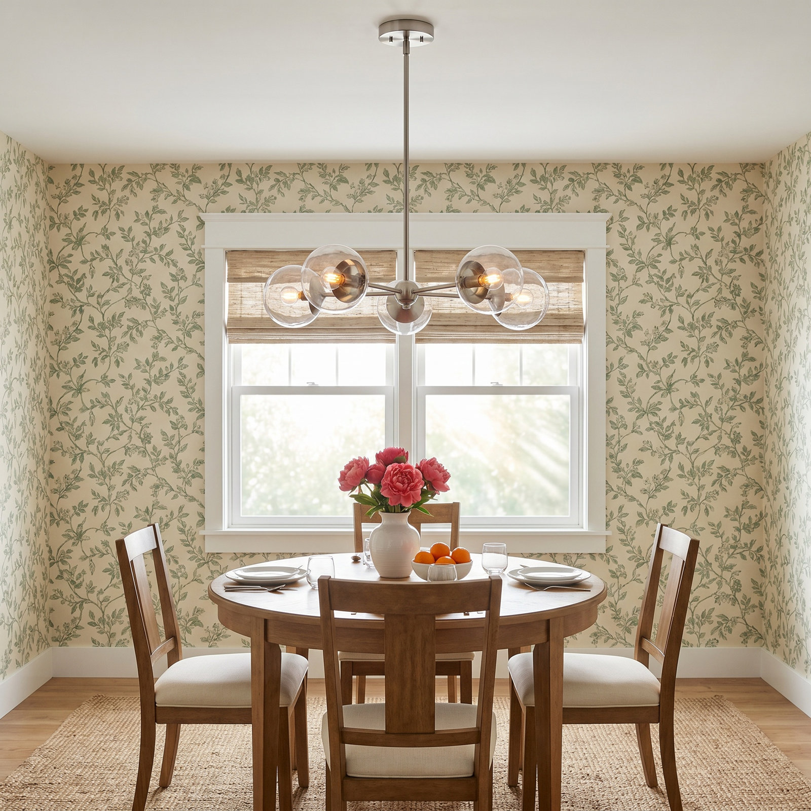 5-Light Chandelier, Matte Black
