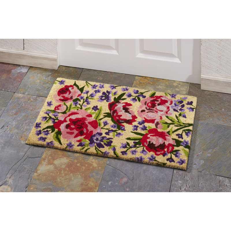 Peony Garden Outdoor Doormat