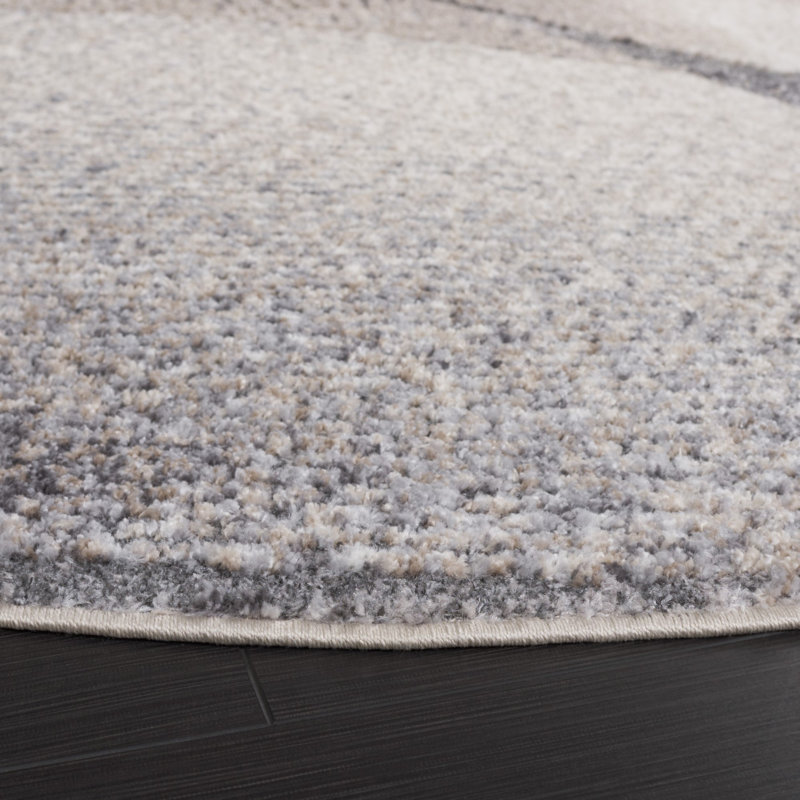 Hanka Performance Abstract Rug, Round 6'7"