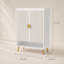 Armoire à chaussures réglable pour vestibule avec rangement caché pour porte battante