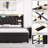 Upholstered Platform Bed, LED Bed Frame with Charging, Storage Headboard-2083813086-2083645326