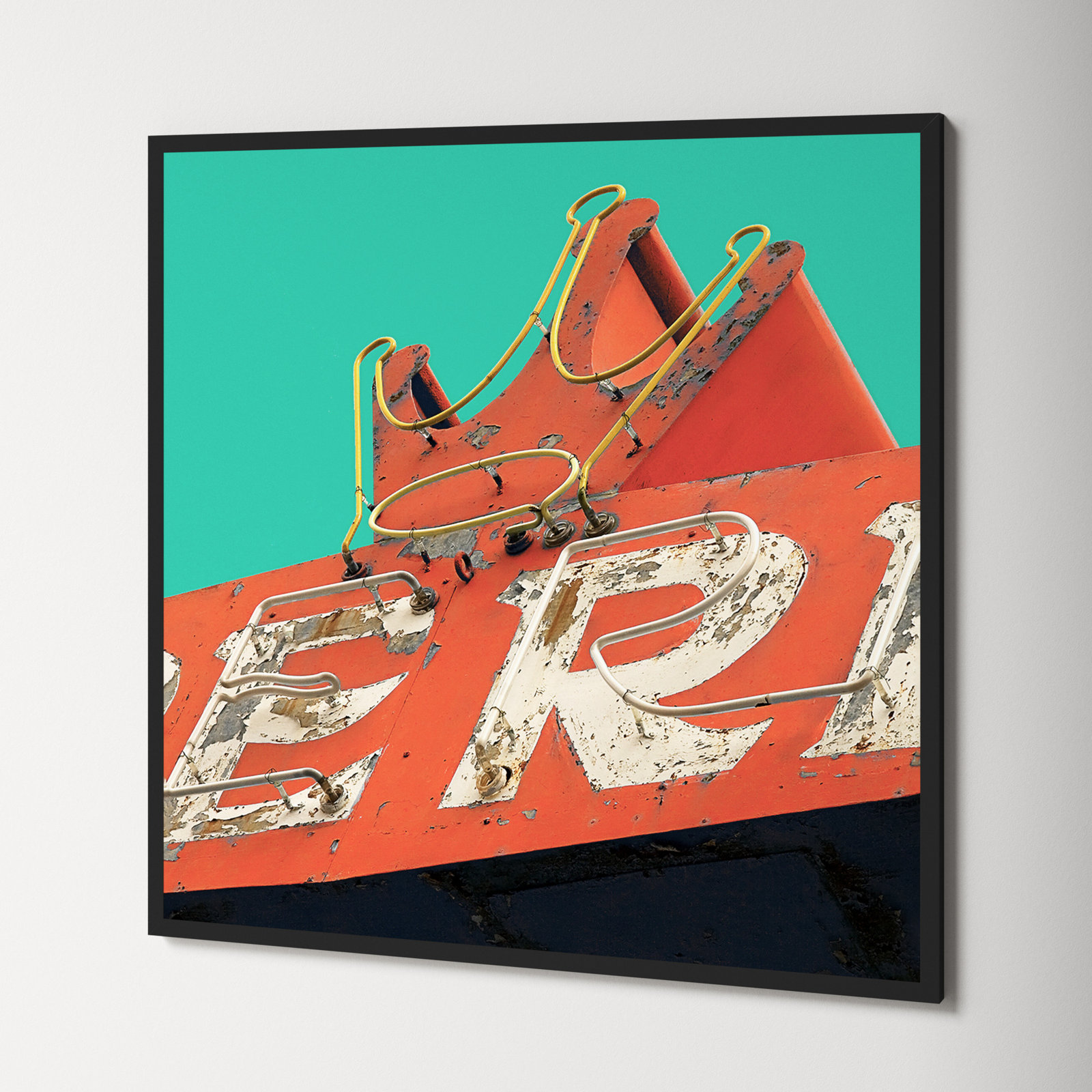 Eria Photo Print by Robert Cadloff, 34.25" H x 34.25" W x 0.88" D, Black