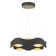 Vaughan 1 Light 24" Chandelier in Black and Nickel