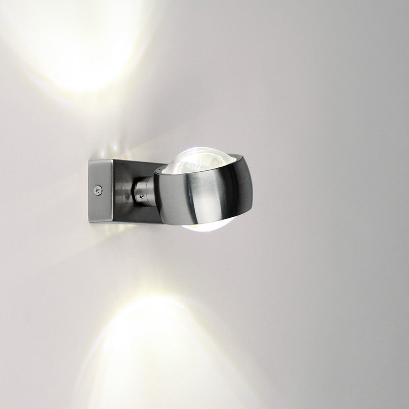 Beam Wall Lamp Up&Down with glass lenses, Black