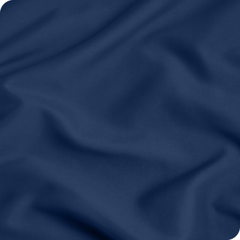 Microfiber Pillowcase Set Envelope Closure, Dark Blue, Queen Pillow Case