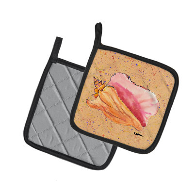 Caroline's Treasures Shells Polyester Potholder