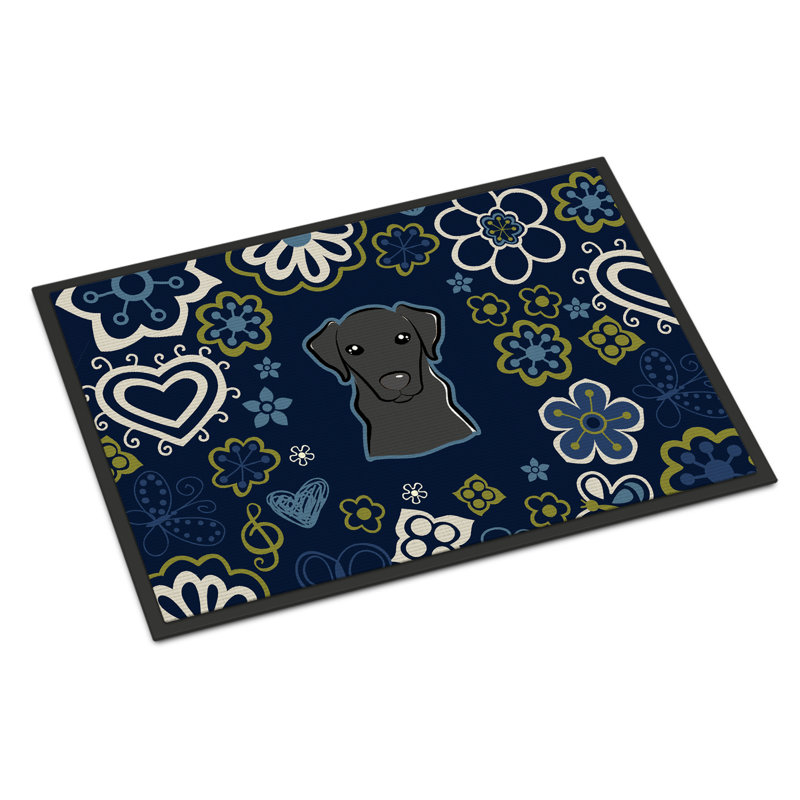 Tapis d'extérieur antidérapant Toluca, Labrador noir, L 18 po x L 27 po