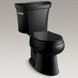 Wellworth Classic Two-Piece Elongated 1.0 GPF Toilet with Pressure Lite Flushing Technology, Less Seat