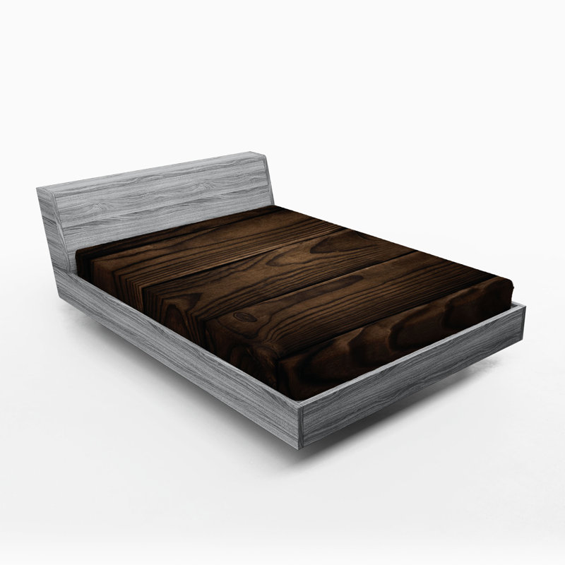 Drap-housse Ambesonne, paquet de 2, Drap-housse de taille double, Bois brun / déclin 2