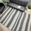 Hand Woven Wool Striped Area Rug-70393389
