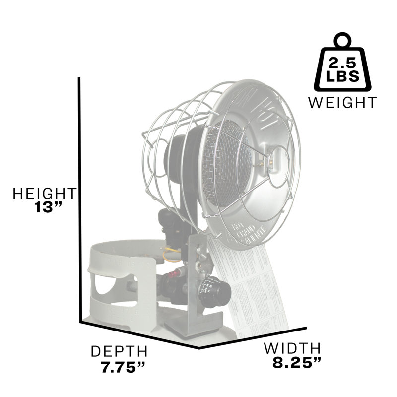 Heatfast 15,000 Btu Lp Gas Tank Top Heater