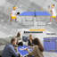 6Ft Mid-Size Table Tennis Table Foldable & Portable Ping Pong Table Set For Indoor & Outdoor Games With Net