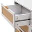 Armoire de rangement 43,53 ", 6 tiroirs, blanc. Espace de rangement pratique et pratique pour 6 pièces de chambre à coucher et de salon, organisé