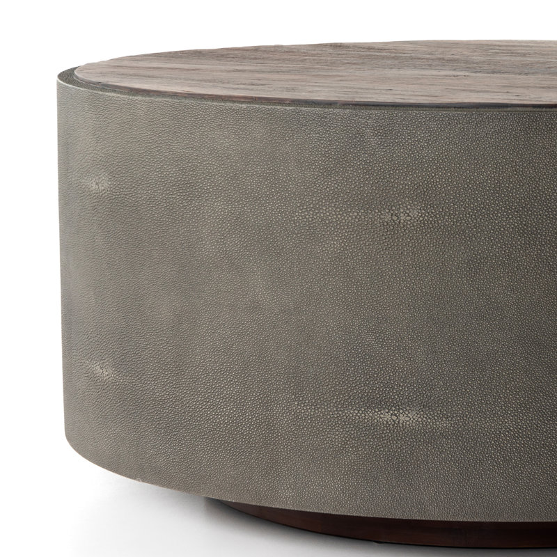 Crosby Solid Wood Coffee Table, Brown, Gray