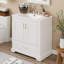 30" Single Bathroom Vanity With Ceramic Top-1301395516