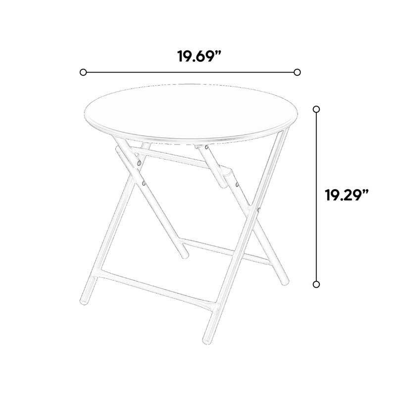 Ensemble de patio 3 pièces, chaises de camping d'extérieur en tissu respirant PVC-coated polyester, table pliante avec plateau en acier, 2 chaises et 1 table