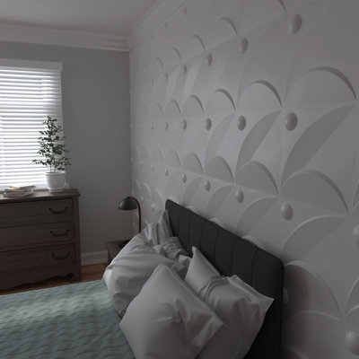 Panneau mural blanc 19,625 "H x 19,625"