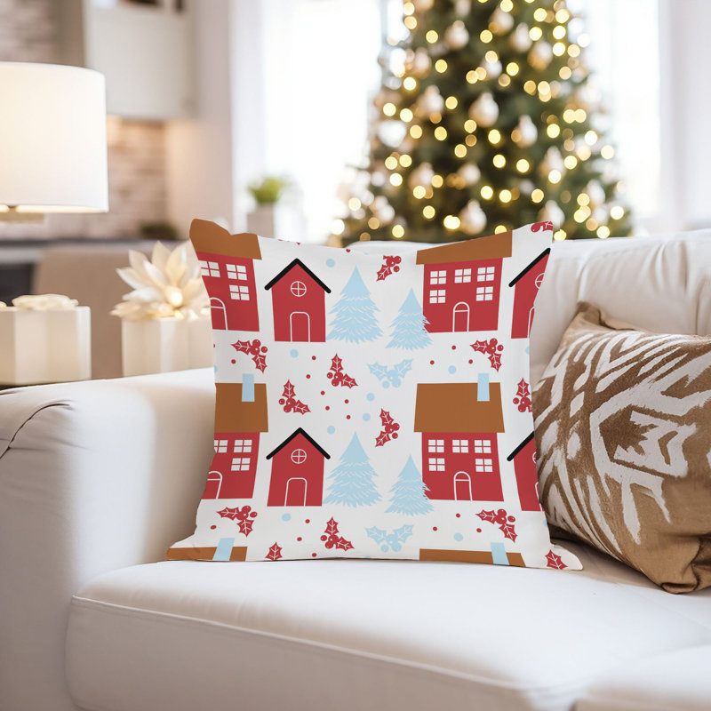 Holiday Christmas Pattern VI Modern, 16"H x 16"W