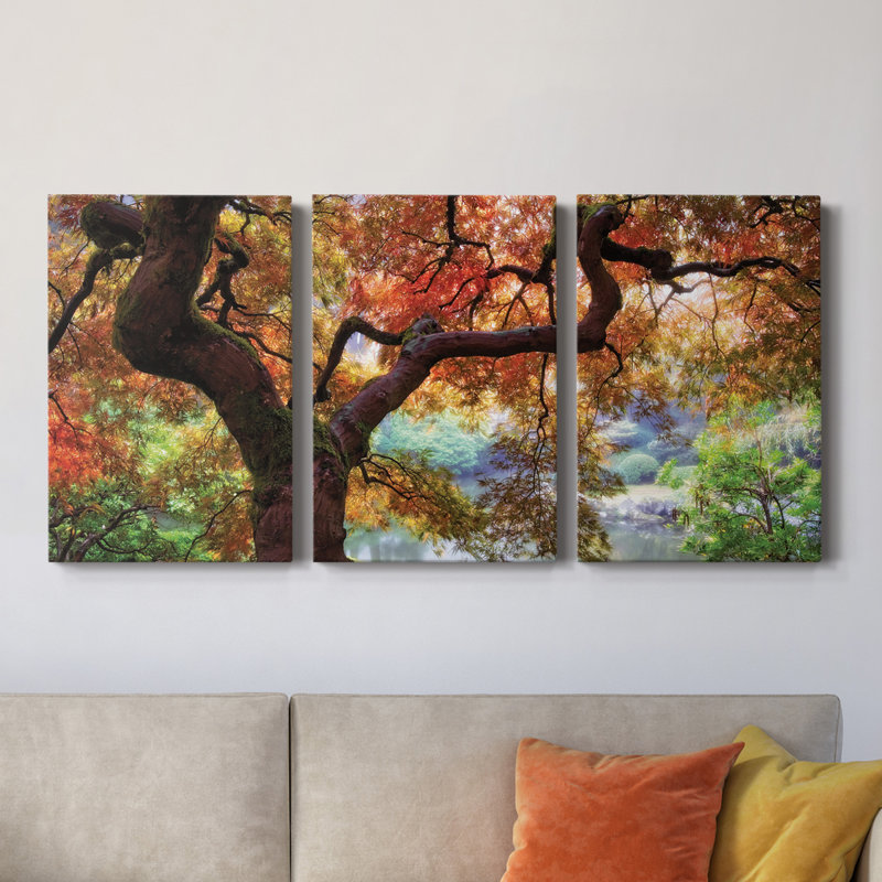 " Dreaming Of October " 3 - Pieces, 20" H x 16" W x 1" D