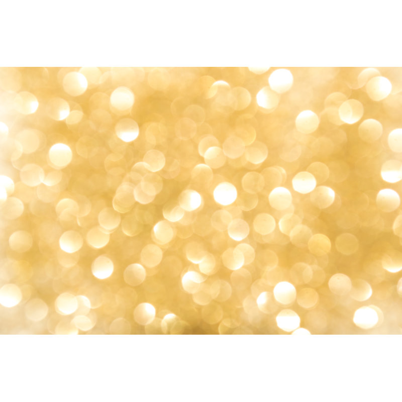 Gold Bokeh Background - Wrapped Canvas Print, 61cm H x 91cm W x 3.8cm D