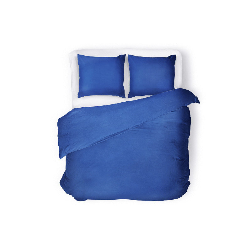 Solidi Duvet Cover Set, Navy blue, 200 x 220 cm - 2 Pillowcases (70 x 80 cm)