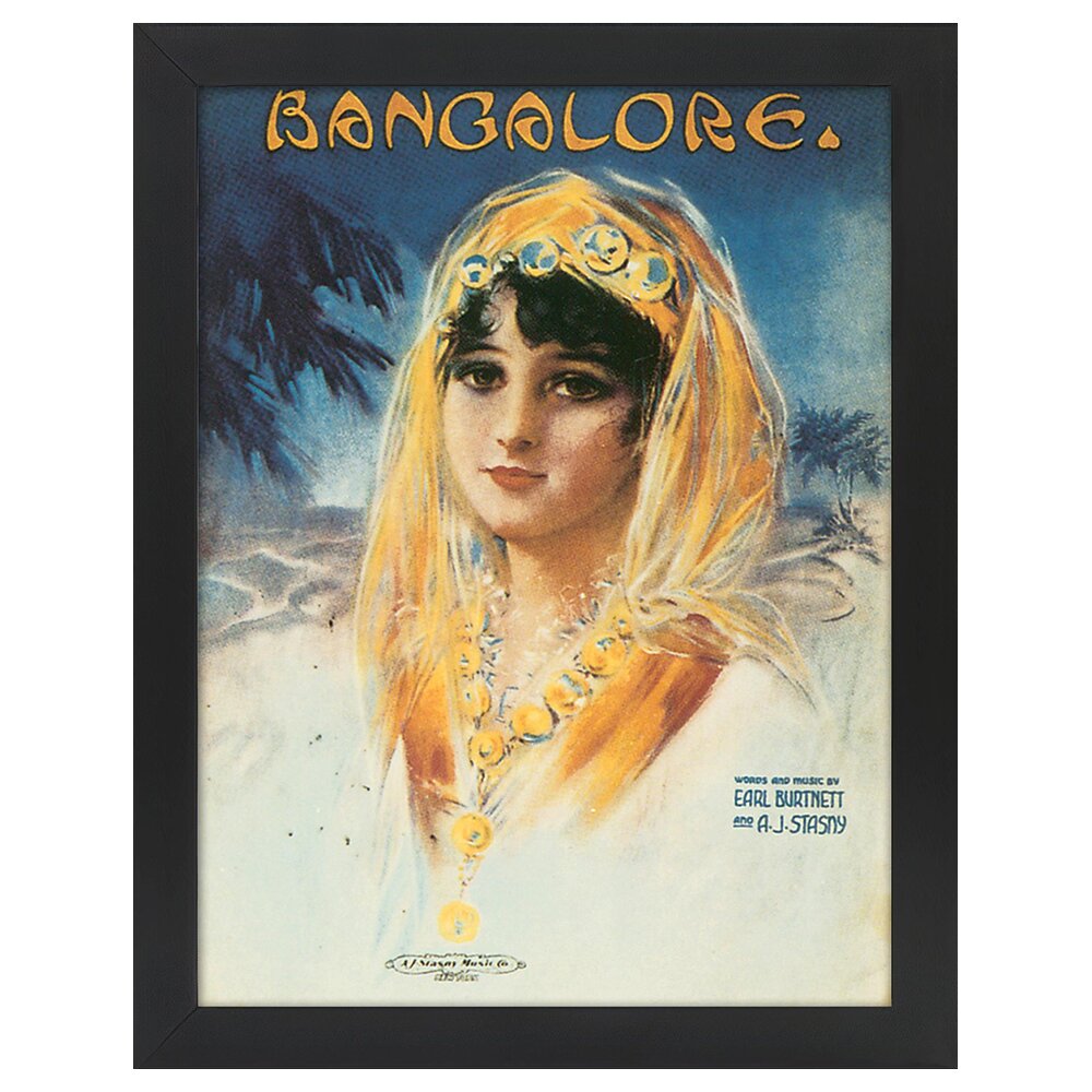 Leinwandbild Vintage Music Cover Bangalore