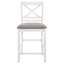 Ingamar 7-Piece Counter Height Dining Set Brown And White