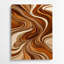 Abstraction numérique 11, art mural en métal brun-1239432034