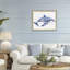 Cadre flottant Floral Toile Whale-326365446-326365445