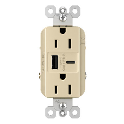 radiant 15A inviolable avec prise de courant USB de type A ultra-rapide 6,0A