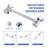 10" Rainfall Shower Head With Handheld Spray-103180126