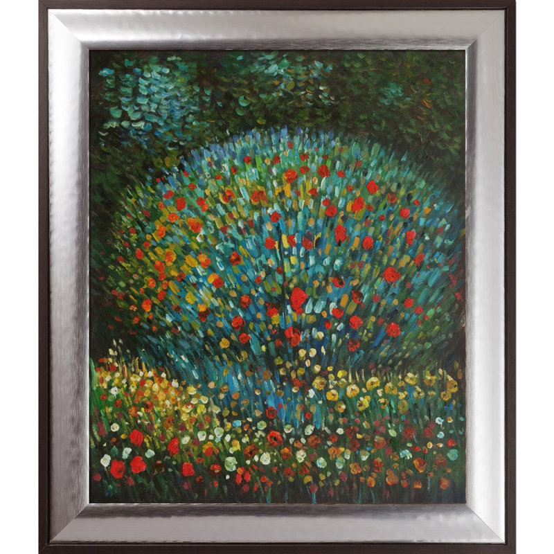 Pommier I, reproduction sur toile, H 29,25 po x l 25,25 po x P 2 po, Encadrement magnésium